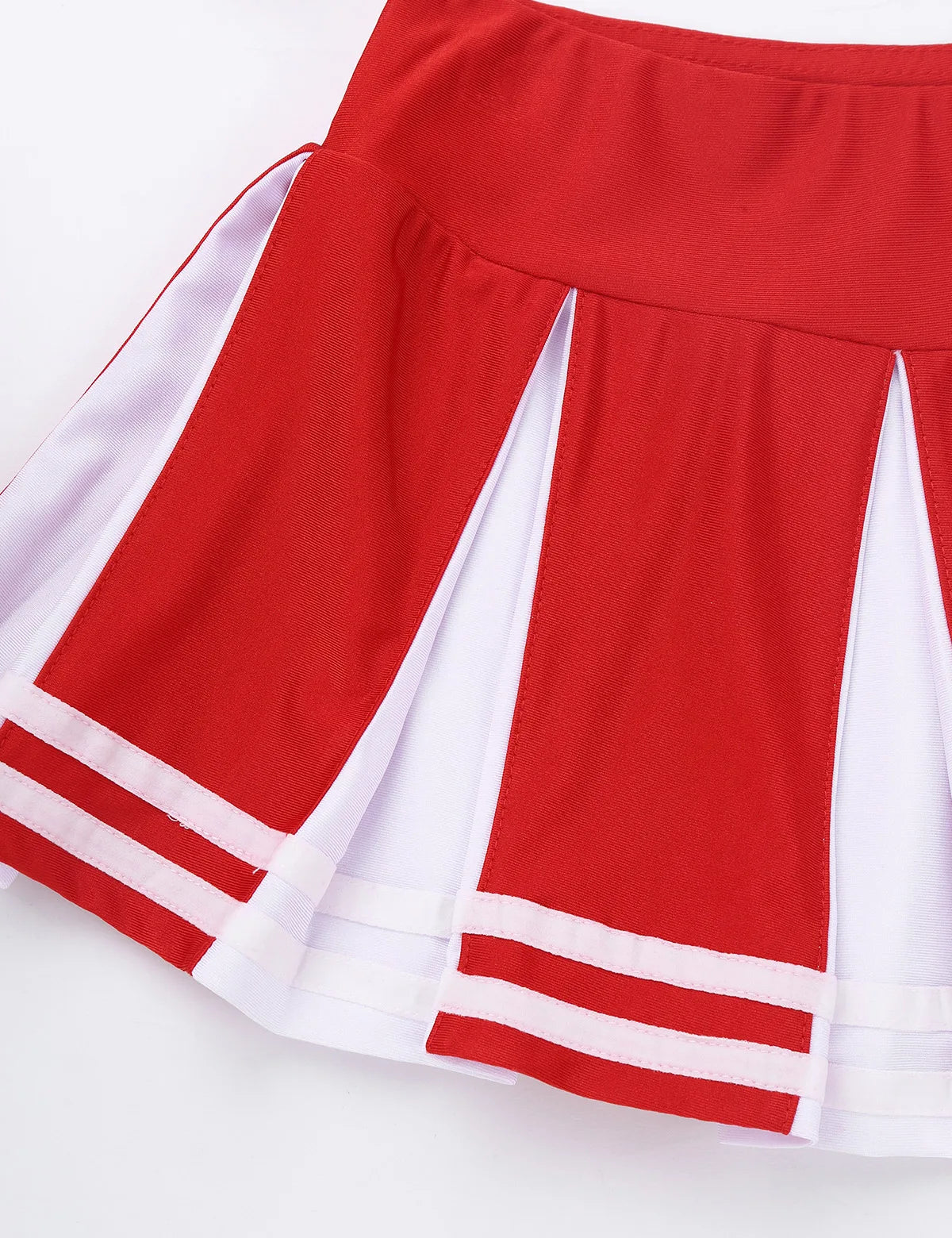 Kids Girls Cheerleading Uniform Tank Tops with Pleated Skirt Set Cheer Dance Stage Performance Costume Halloween Cosplay Outfits