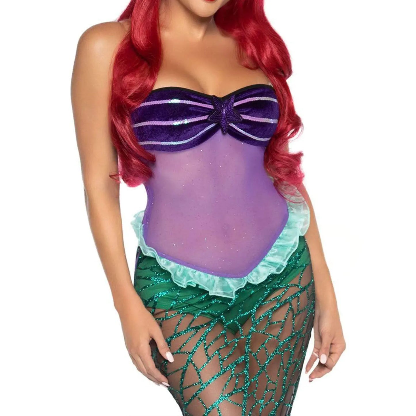 New Arrival Anime Sexy Mermaid Ariel Princess Costumes Adults Women Halloween Mermaid Masquerade Uniforms Dress Up Fancy Dress