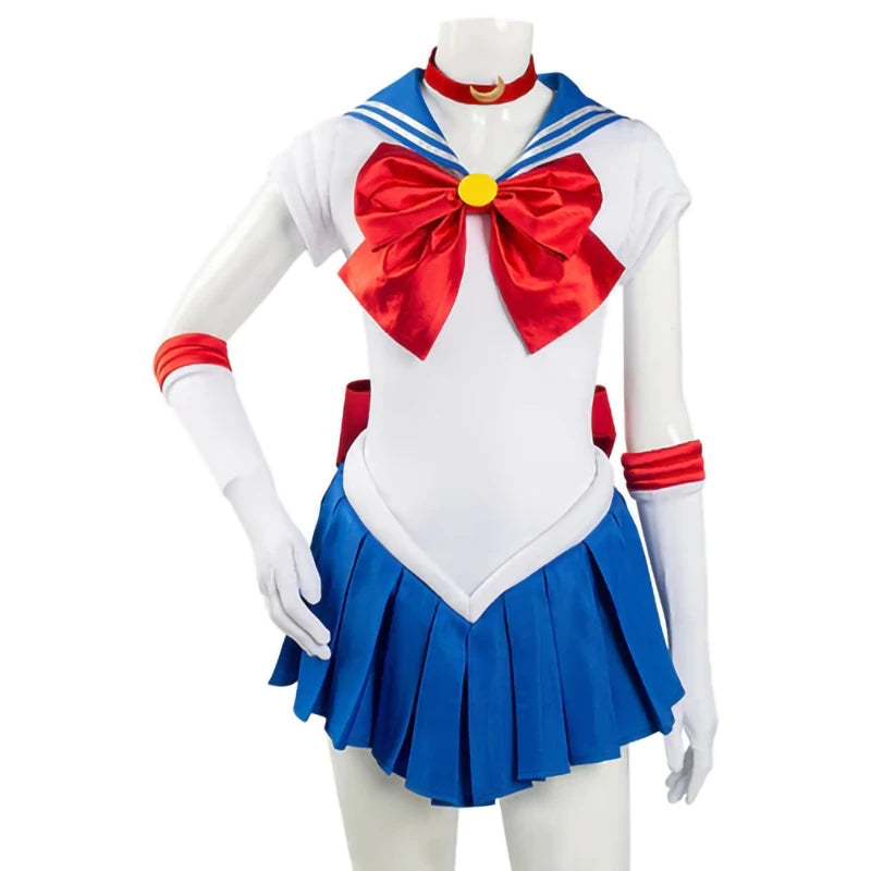 Anime Sailor Moon Cosplay Costume Tsukino Usagi Uniform Dress Outfits Cosplay for Women Kids Halloween Carnivl Party Girl