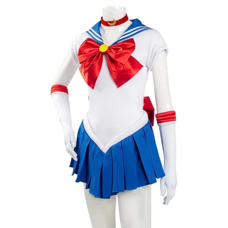 Anime Sailor Moon Cosplay Costume Tsukino Usagi Uniform Dress Outfits Cosplay for Women Kids Halloween Carnivl Party Girl